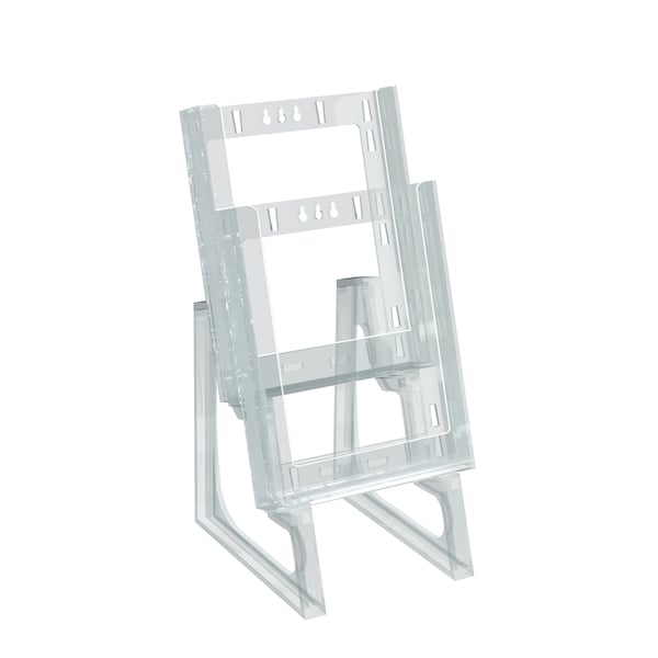 Azar Displays Two-tier Modular Bifold Brochure Holder, PK2 252332 - main